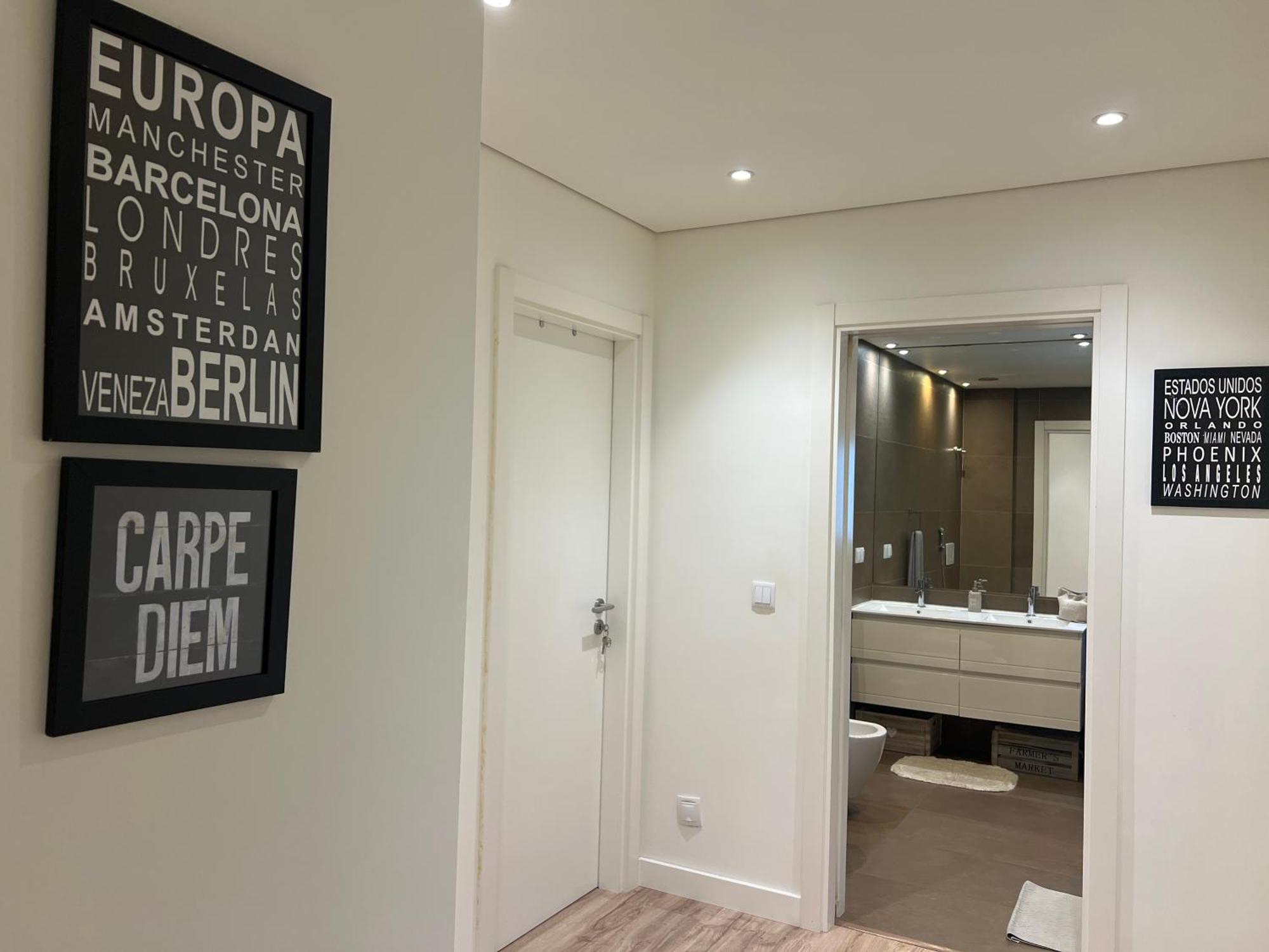 Modern Double Room With Private Balcony Montijo Bagian luar foto