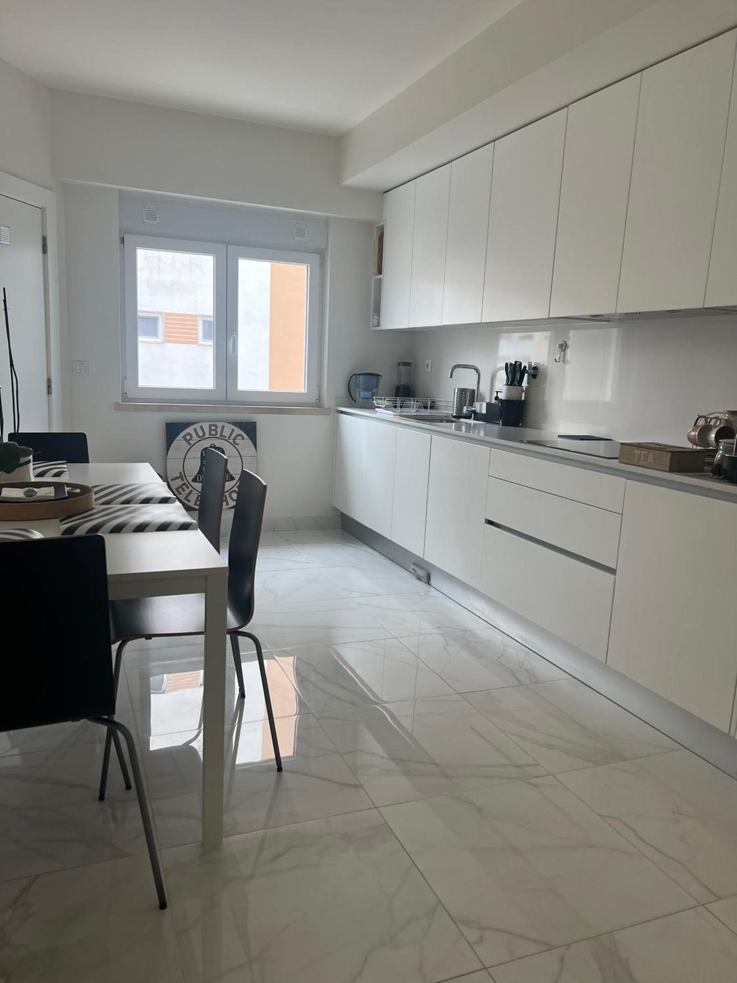 Modern Double Room With Private Balcony Montijo Bagian luar foto